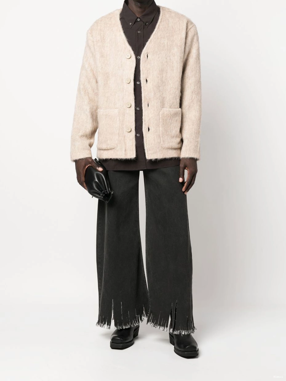 Affordable Women jeans wide leg Alanui fringed 0707